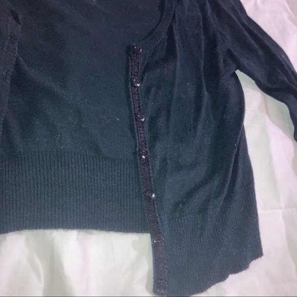 Cherokee Black Crop Cardigan - Picture 2 of 11